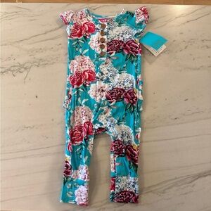 Posh Peanut Henley Romper